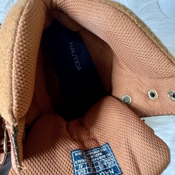 Nautica Waterproof Insulated Duck Lace-Up Brown Cold Weather Snow Boots Size 10 - Picture 4 of 14
